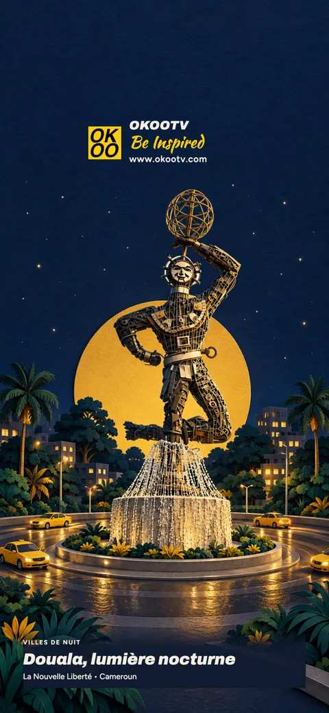 Villes de nuit — Douala, lumière nocturne