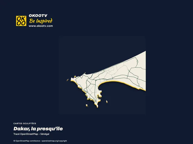 Cartes sculptées — Dakar, la presqu’île